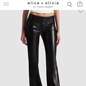 Alice + Olivia vegan leather pants